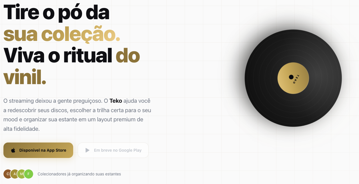 Teko - Vinil além da coleção